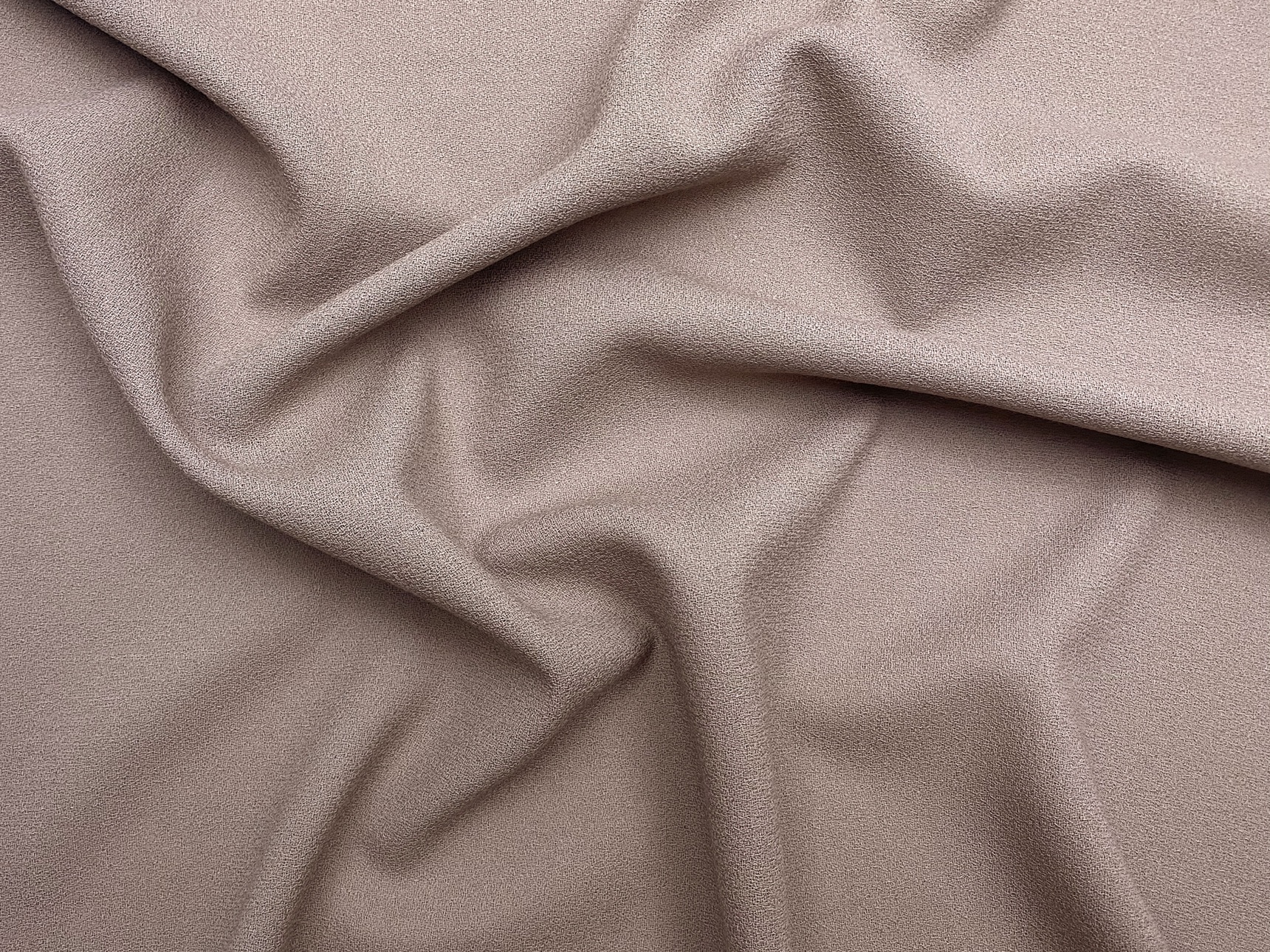 Ткань Креп  пудрово -серого цвета 49488 2